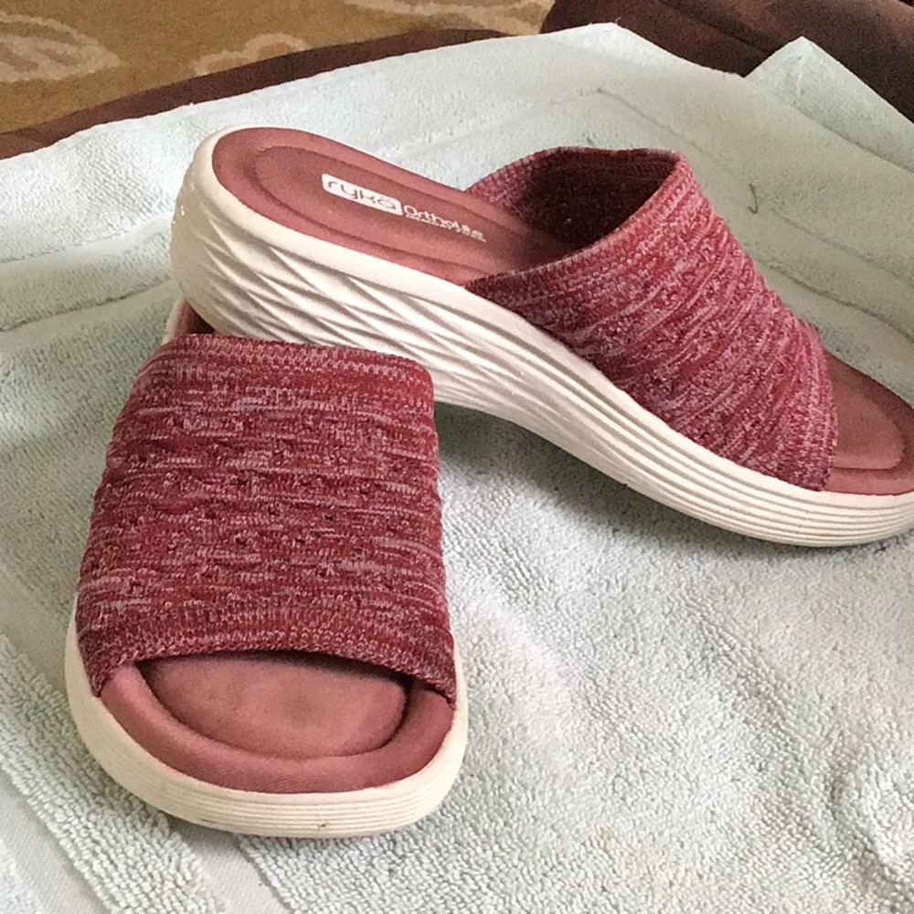 Ryokan knit slide wedge 6.5